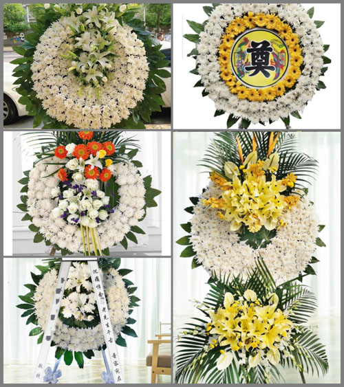 河北沧州吴桥县何庄乡花圈速递